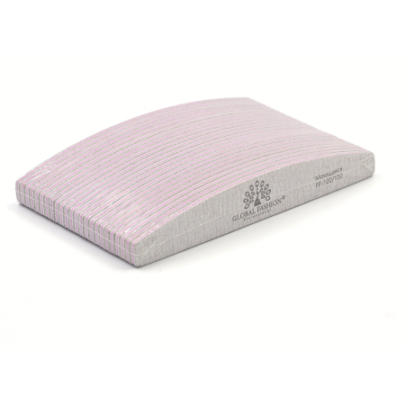 Global Fashion Nail File 100/100 – Professional Emery Board for Acrylic & Gel
