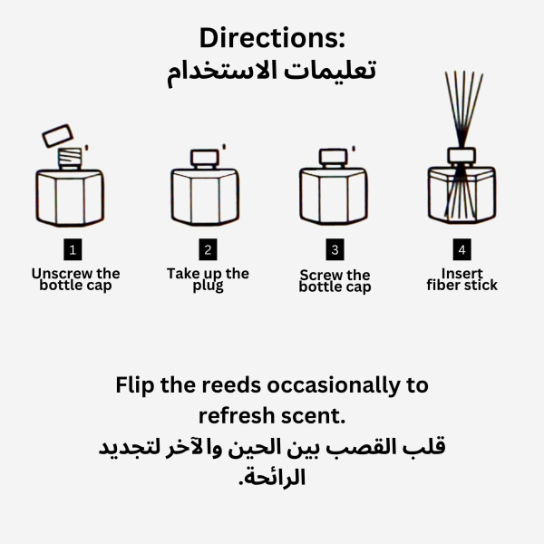 Smoky Quartz Reed Diffuser 100ml Aromatherapy Reed Diffuser Bottle 100ml - Luxury Aromatherapy Home Fragrance UAE GCC | معطر غرف فاخر