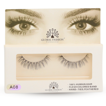 False eyelashes close up fluffy mink strip lashes رموش صناعية لقطة مقربة
