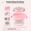 Electric Wax Warmer for Hair Removal Fast Heating | Green Wax Heater Close Up - Hair Removal Machine Detail UAE GCC | جهاز شمع صورة مقربة