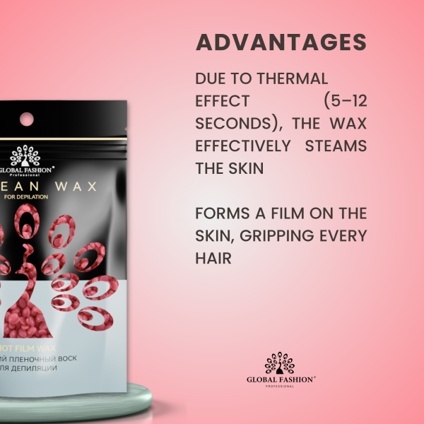 Global Fashion Korean Hard Wax ROSE 1000g professional hair removal wax