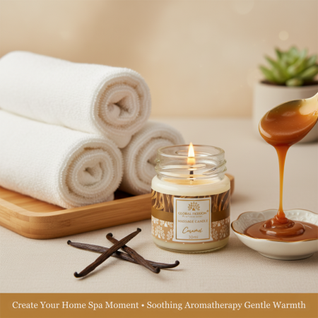 Global Fashion Massage Candle – 30 ml Aromatherapy Spa Candle in 21 Scents