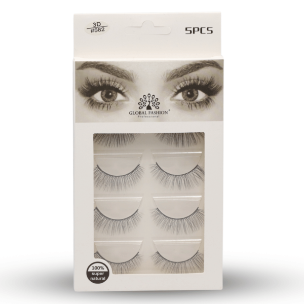 3D wispy false eyelashes reusable natural look fluffy lashes رموش صناعية طبيعية