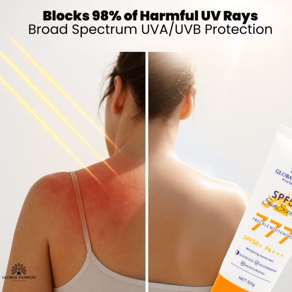 SPF 90 Sunscreen Face & Body 50g UVA/UVB Protection Sunscreen Cream Tube 50g - Lightweight Broad Spectrum UVA UVB Protection | واقي شمس للبشرة