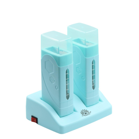 Double Wax Heater – Hair Removal Machine | Blue Double Wax Heater Close View Hair Removal | جهاز تسخين الشمع
Double Wax Heater – Hair Removal Machine | Blue Dual Wax Heater Detailed View | ماكينة الشمع