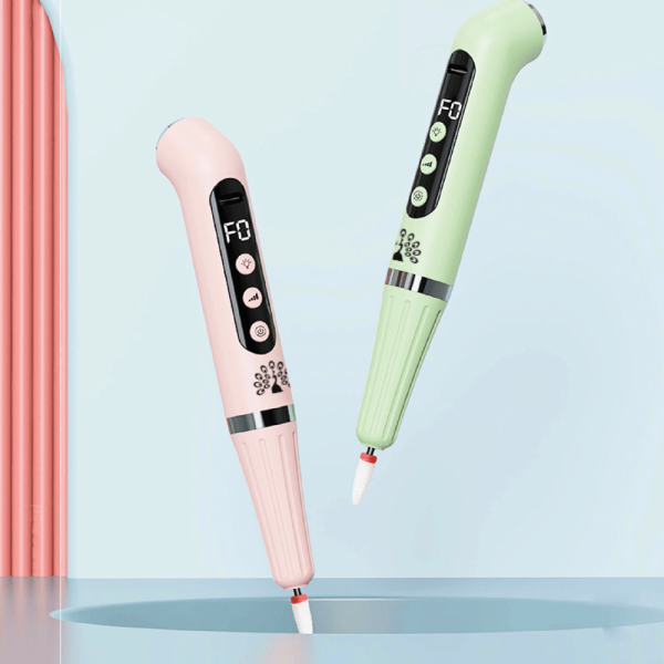 2-in-1 Nail Drill & UV Lamp Cordless Polishing Pen | Blue Cordless Nail Drill Machine with UV Lamp - Electric Nail File UAE GCC | جهاز أظافر