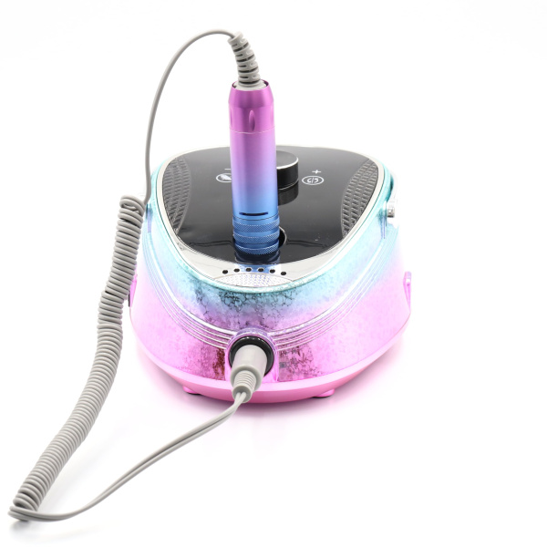 BQ730 Cordless Nail Drill 35000 RPM LED LCD | Pink Cordless Nail Drill 35000 RPM LED LCD Electric Nail File UAE GCC | جهاز أظافر