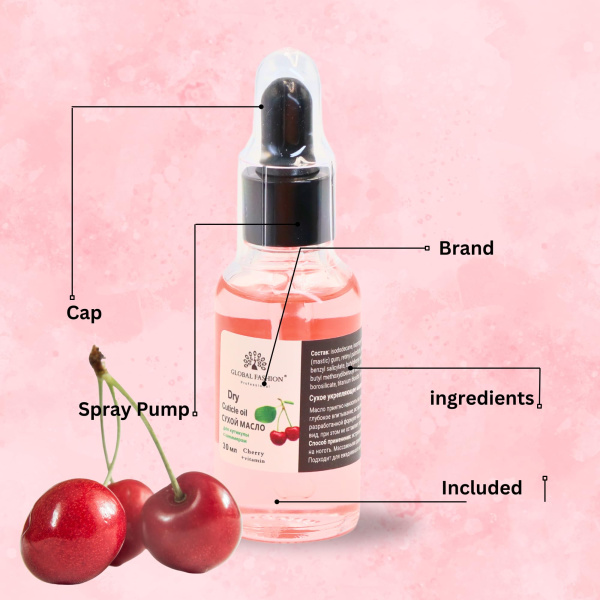 Global Fashion Professional Cuticle Oil – Natural Nail & Skin Care Blend