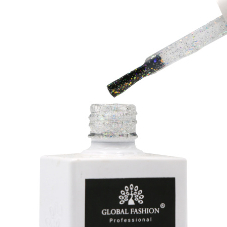 Disco Yuki Top without sticky layer, Global Fashion Nail Gel, 15ml Top Coat, No Wipe Gel Polish Finish, جل ديسكو يوكي طبقة علوية بدون مسح للأظافر
