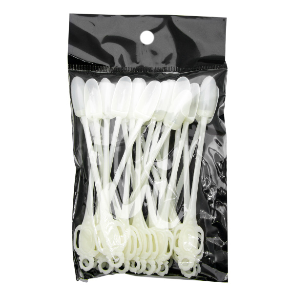 Oval paint palette, milky, 24 pcs.