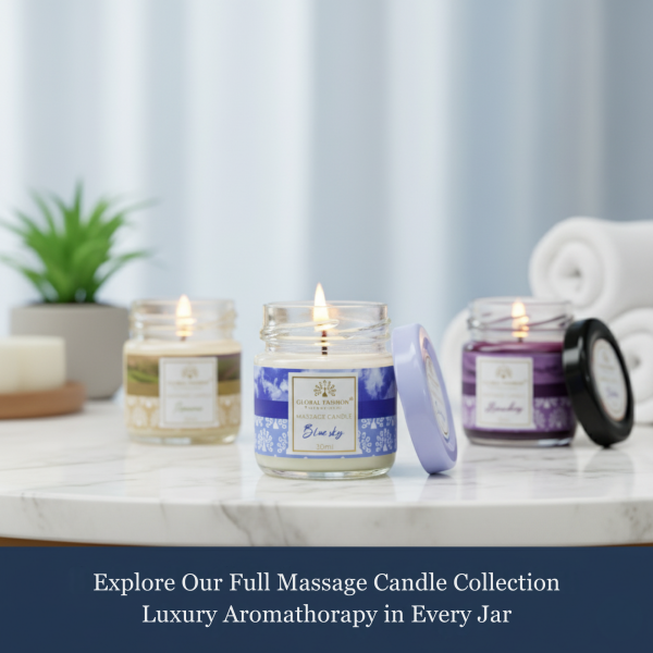Global Fashion 30 ml Massage Candle – 21 Aromatherapy Scents