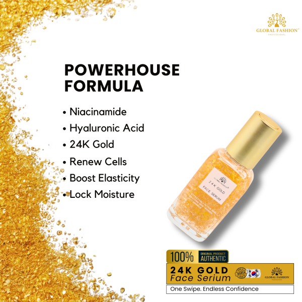 24K Gold Face Serum 50ml Face Serum Bottle 50ml - Anti Aging Hydrating Skincare Serum UAE GCC | سيروم للوجه