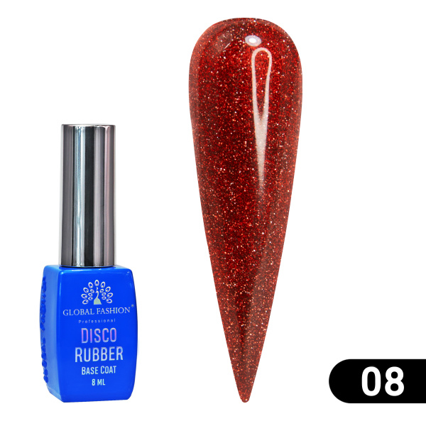 Disco Opal Reflective Rubber Base 8ml – Global Fashion | Preview 14 Shades
ديسكو أوبال ريفلكتيف روبر بيس 8 مل – جلوبال فاشن | معاينة 14 لون
