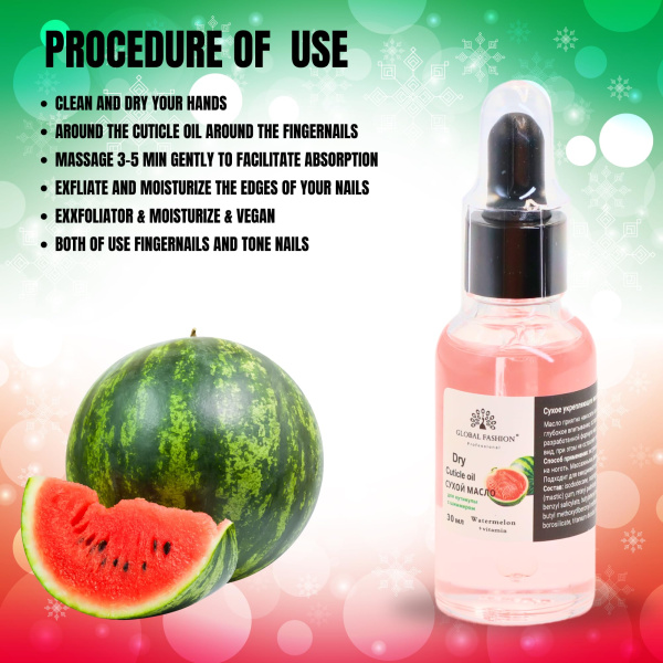 Global Fashion Professional Cuticle Oil – Natural Nail & Skin Care Blend