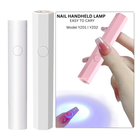 Global Fashion Mini LED Nail Lamp – USB Handheld Gel Curing | Circle White 50w uv led gel nail lamp cordless manicure tool جهاز اظافر احترافي