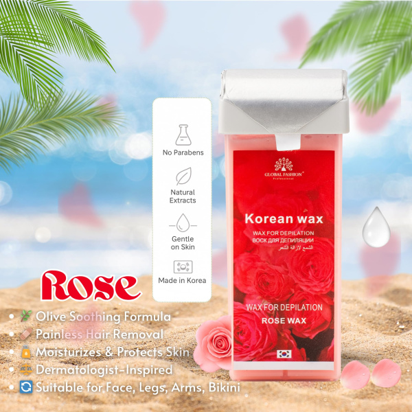 Roll-On Wax Cartridge 100ml – Hair Removal | Rose Roll On Wax Cartridge Hair Removal | شمع رول
Roll-On Wax Cartridge 100ml – Hair Removal | Rose Paraffin Wax Skin Treatment | شمع بارافين