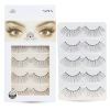 False Eyelashes Pack - Wispy Natural Look, Reusable | 3D #563-5 Pcs