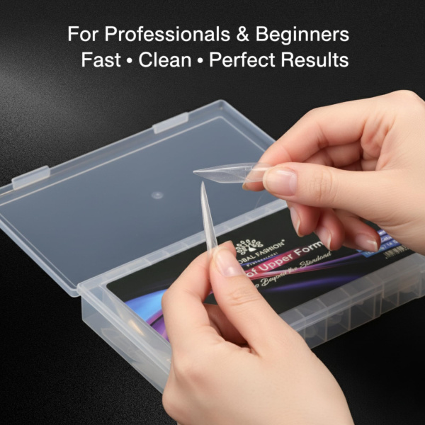 Upper Nail Forms 164pcs – Clear Dual Forms Set Nail Extension Tips Gel Forms Kit | اطراف اظافر
Upper Nail Forms 164pcs – Clear Dual Forms Set Dual Nail Forms Reusable Extensions | اظافر صناعية