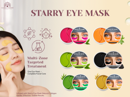Korean 24K Gold Collagen Under Eye Patches 30 Pairs Eye Patch Close Up - Hydrating Collagen Under Eye Treatment | لاصقات العين صورة مقربة