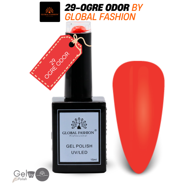 Ogre Odor Gel Nail Polish 15ml UV LED | 29-Ogre Odor 1p Nude Gel Nail Polish Bottle 15ml - UV LED Soak Off Nail Color UAE GCC | طلاء أظافر جل نيود