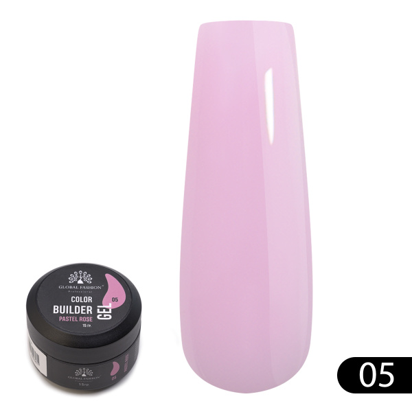 Global Fashion Color Builder Gel 15g | Nail Extension Gel | جل بيلدر ملون
