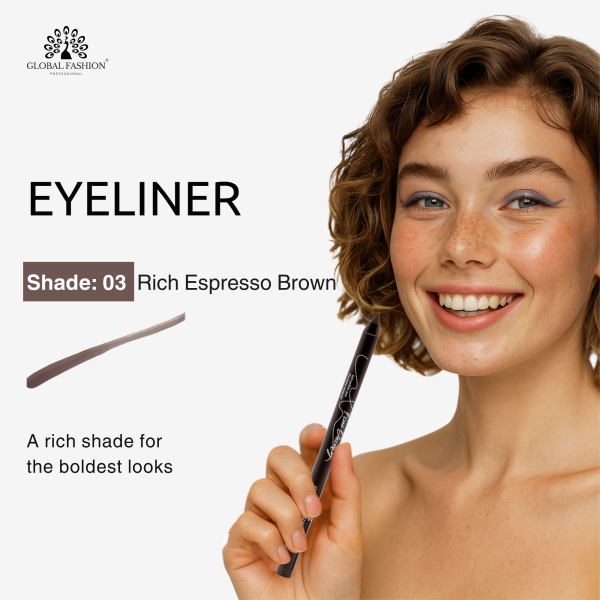 Waterproof gel eyeliner matte precision twist up smudge proof ايلاينر جل مقاوم للماء