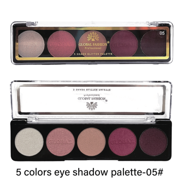 Global Fashion eyeshadow palette preview matte shimmer finish باليت ظلال عيون
