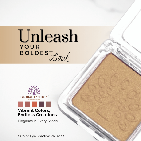 Global Fashion single eyeshadow preview matte shimmer finish ظلال عيون