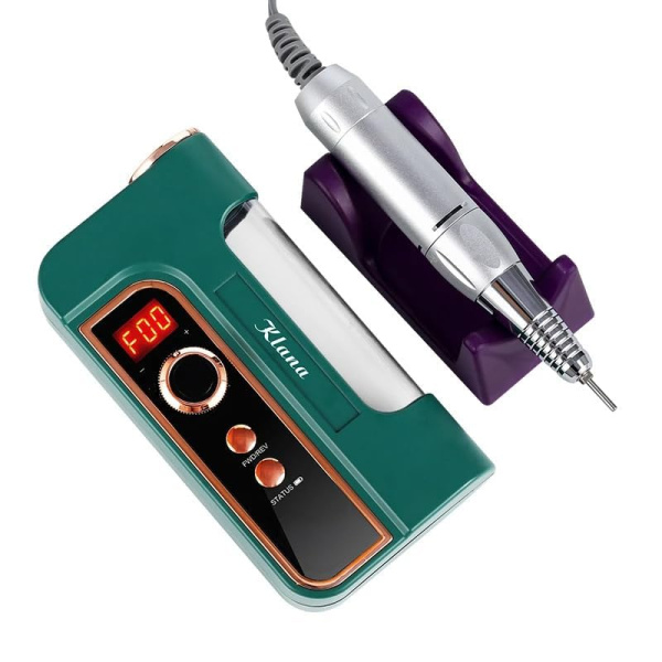 BQ301 Cordless Nail Drill 35000 RPM LCD | Green Portable Cordless Nail Drill 35000 RPM Electric File UAE GCC | جهاز أظافر