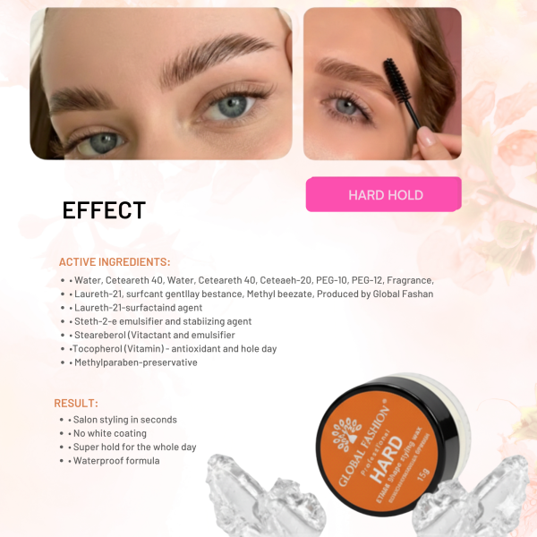 Eyebrow shaping wax waterproof brow lamination strong hold واكس تثبيت الحواجب