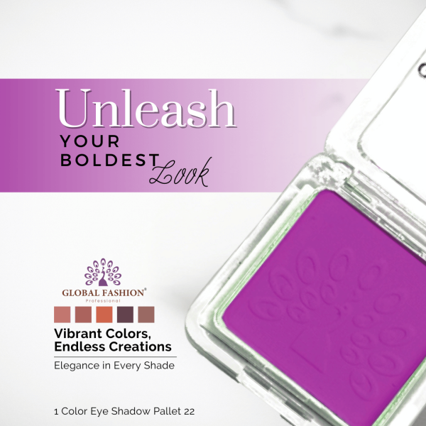 Global Fashion single eyeshadow preview matte shimmer finish ظلال عيون