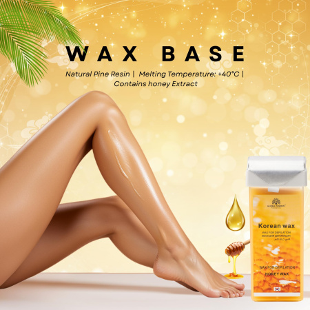 Roll-On Wax Cartridge 100ml – Hair Removal | Honey Wax Cartridge Close View Hair Removal | شمع رول
Roll-On Wax Cartridge 100ml – Hair Removal | Honey Paraffin Wax Detailed View Skin Care | شمع بارافين