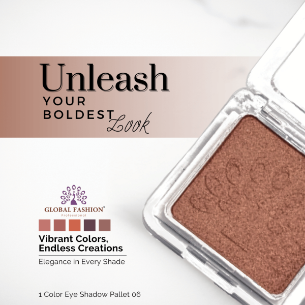 Global Fashion single eyeshadow preview matte shimmer finish ظلال عيون