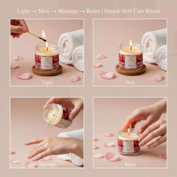 Global Fashion 30 ml Massage Candle – 21 Aromatherapy Scents