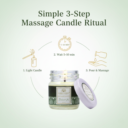 Global Fashion Massage Candle – 30 ml Aromatherapy Spa Candle in 21 Scents