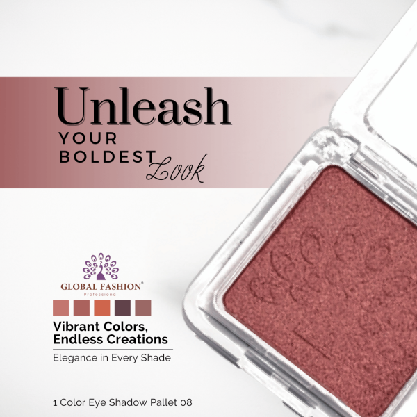 Global Fashion single eyeshadow preview matte shimmer finish ظلال عيون