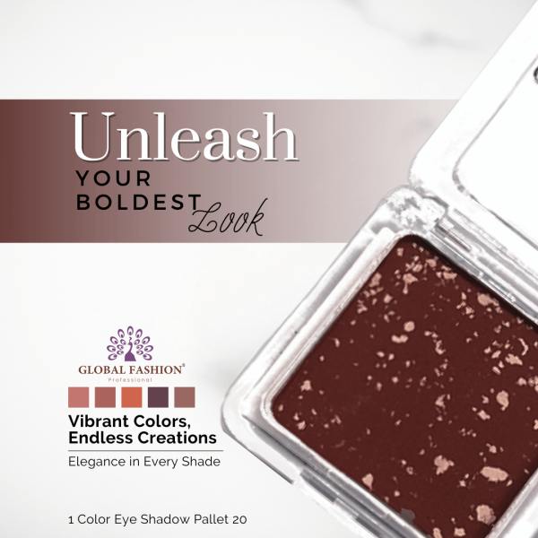 Global Fashion single eyeshadow preview matte shimmer finish ظلال عيون