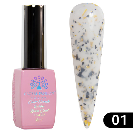 Rubber base Marble Global Fashion 8 ml, 01