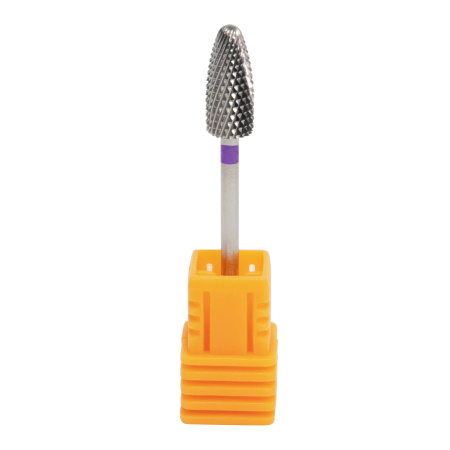Black ceramic corn burr with purple notch Flame P
