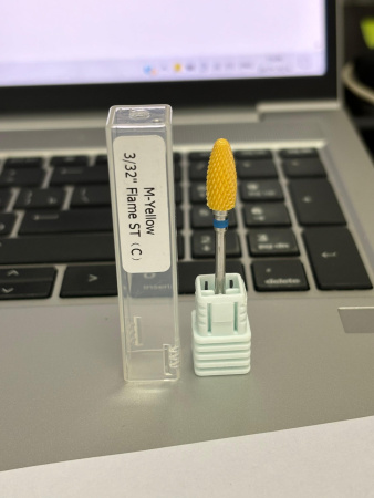 Ceramic Yellow Nozzle, Blue Notched Corn M-Yellow Flame ST(C)