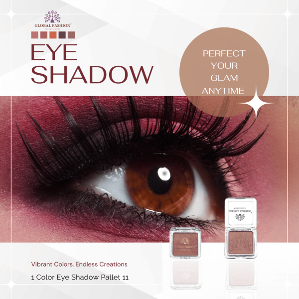 Global Fashion single eyeshadow preview matte shimmer finish ظلال عيون