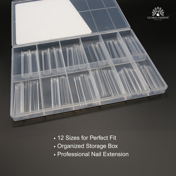 Half Cover Gel Tips 120pcs – Clear Nail Extensions | Square Nail Extension Tips Gel Forms Kit | اطراف اظافر
Half Cover Gel Tips 120pcs – Clear Nail Extensions | Square Dual Nail Forms Reusable Extensions | اظافر صناعية