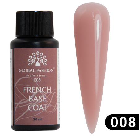 Rubber base for gel polish french 08, Global Fashion 30 ml