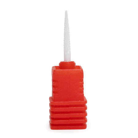 Ceramic cuticle attachment F 3/32 Small Cone (C), red notch