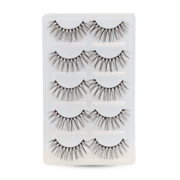 3D wispy false eyelashes reusable natural look fluffy lashes رموش صناعية طبيعية