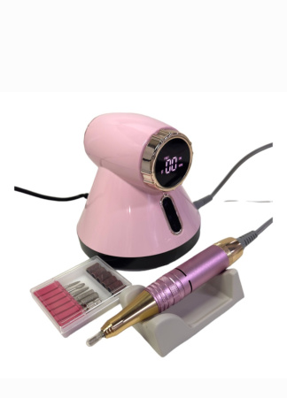 Manicure and pedicure machine GF-615, 50000 rpm, 80 W, pink