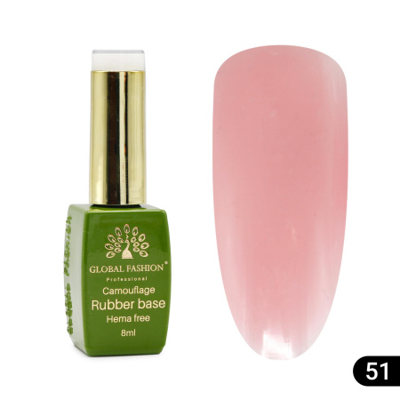 Camouflage base for nails, Hema free, 8 ml 51