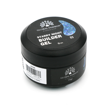 Global Fashion Starry Night Builder Gel – 15g | Professional Nail Extension Gel
جل بيلدر ستاري نايت من جلوبال فاشن – 15 جرام | جل تمديد أظافر احترافي
