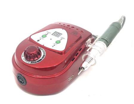 Manicure and pedicure machine on battery 35000 rpm 65 watts, ZS-219-red