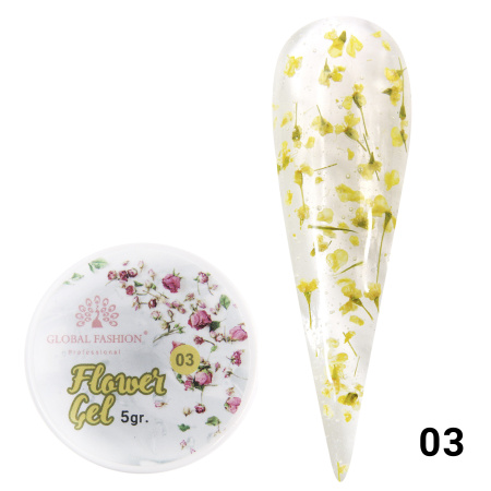 Gel with dried flowers 5 gr, Flower Gel 03